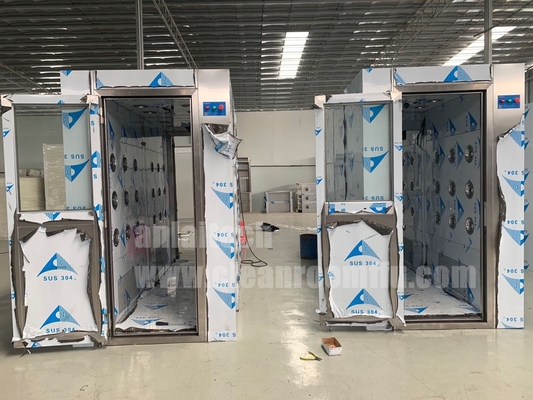 China Sitio de ducha de aire con las puertas que entrelazan de acero inoxidables proveedor